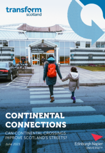 Cover image of report by Transform Scotland into European-style zebra crossings
