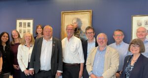Rees Jeffreys Road Fund Trustees met past bursary recipient and donor Richard Oram